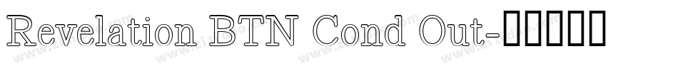 Revelation BTN Cond Out字体转换